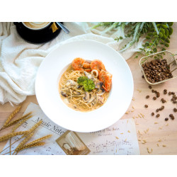 Creamy Seafood Spaghetti