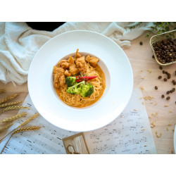 Salted Egg Chicken Spaghetti