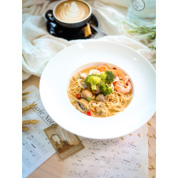 Salted Egg Seafood Spaghetti
